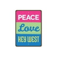 thumbnail image 2 of Peace Love Key West Novelty Decor, Metal Wall Sign - 10x14 Inches, 2 of 4