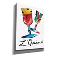 thumbnail image 2 of Epic Graffiti 'L'Chaim Glass' by Linda Woods, Canvas Wall Art, 26"x34", 2 of 3