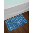 thumbnail image 2 of Air Balloon Bath Mat, Helicopter Along Propeller Sky Vehicles Sky Platforms Pattern, Plush Bathroom Decor Mat with Non Slip Backing, 29.5" X 17.5", Dark Sky Blue and Multicolor, by Ambesonne, 2 of 2