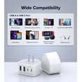 thumbnail image 3 of TAOHAI 2Pack 40W USB C Wall Charging,Fast Charger,C Charger,USB C Charger Compatible with iphone Charger Compatible with Samsung, 3 of 8