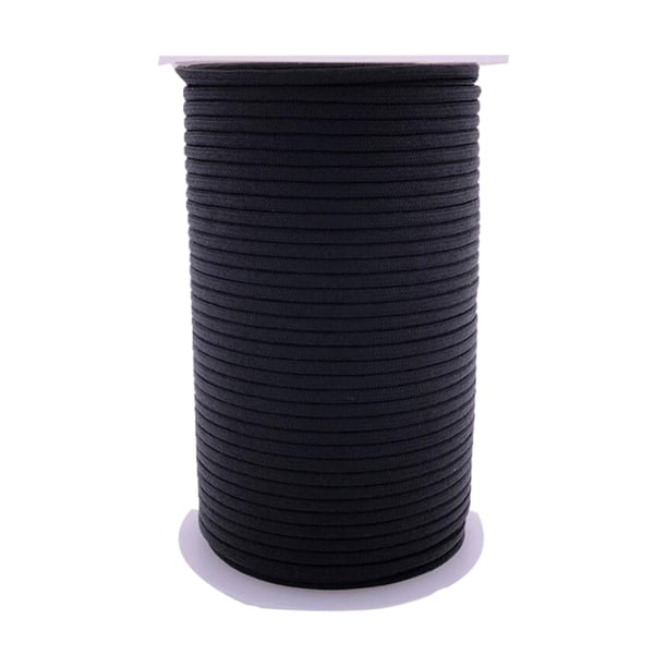 Cuerda de paracaídas 550 de 9 hebras y 4 mm para exteriores, equipo de supervivencia para acampar, paracaídas, 100 m Negro