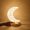 Moon, variant on Star Lamp, Cute Night Light for Kids, Cordless Rechargeable Stepless Dimmable Touch Lamp with 3 Colors Modes for Living Room, Bedroom,Christmas Decorations