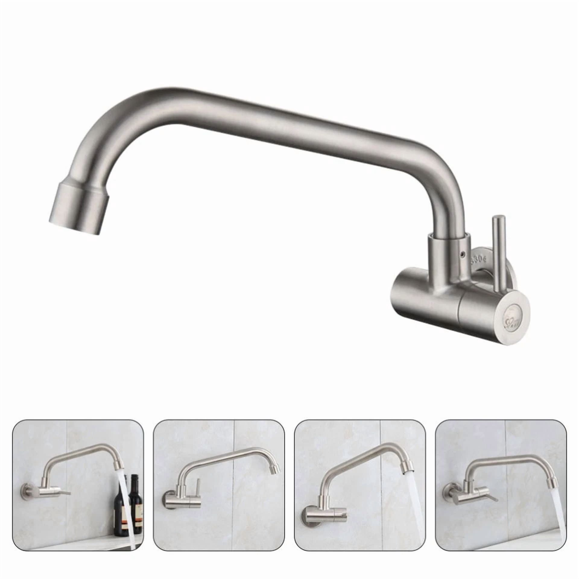 Single Cold Faucet Stainless Steel Tap Kitchen Drinking Water Sink