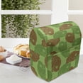 thumbnail image 4 of Animal Lounger Chair Bag, Repeating Abstract Camouflage Color Frogs Illustration, High Capacity Storage with Handle Container, Lounger Size, Caramel Fern Green, by Ambesonne, 4 of 5