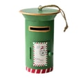 thumbnail image 3 of Adorno navideño con forma de buzón de Papá Noel, colgante con dije, decoración navideña para festivales, bodas, hogares, restaurantes y cumpleaños. Verde, 3 of 8