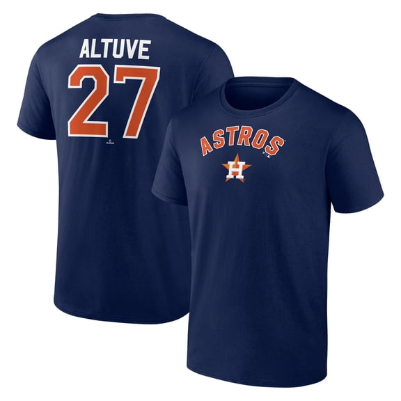 Men's Jose Altuve Navy Houston Astros Winning Streak Name & Number T-Shirt