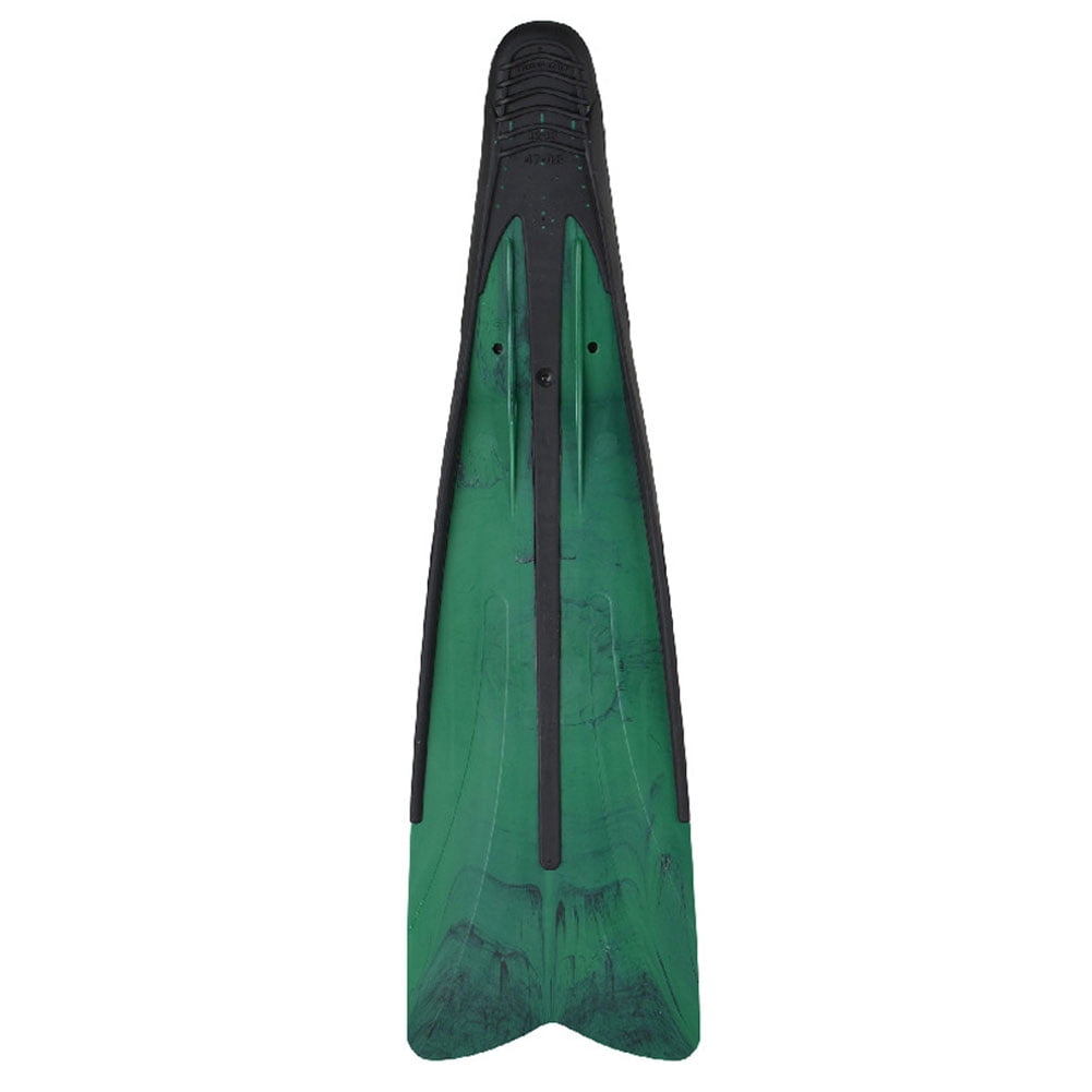 SEAC Talent Camo Long Blade Freediving Fins (Camo Green, 4.5-5)