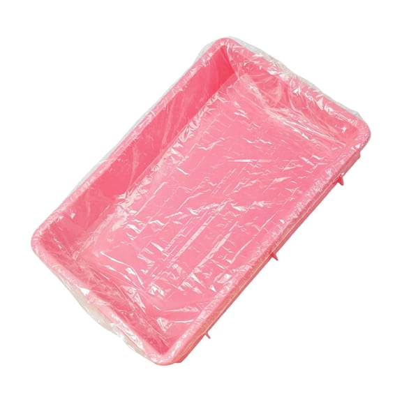 Disposable Litter Box Liners Leak Proof Plastic Liners For Cat Litter Pan Rabbit Cage Small Pet Tray Easy Clean 10 Pack,A-70Cm