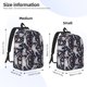 thumbnail image 2 of Disketp Sloths Dancing Mochila de Lona Estampada, Mochila Escolar de Viaje Ligera para Estudiantes y Portátil-Small, 2 of 5