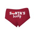 thumbnail image 1 of Santa's Booty Women's Cotton Spandex Booty Shorts Women's Cotton Spandex Booty Shorts, Red, Small, 1 of 3