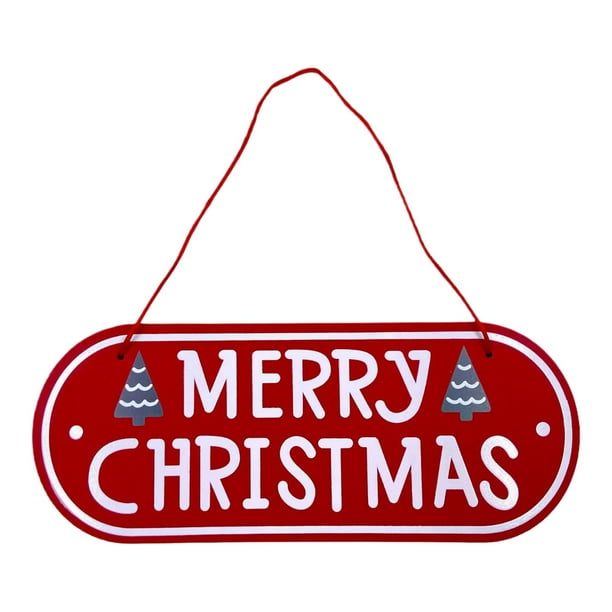 Letrero navideño para puerta, suministros para fiestas, recuerdos, decoración navideña para puerta de entrada, pared Estilo A