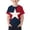 Tops-47Multicolor, variant on 4Th of July Patriotic T Shirt for Kids USA American Flag Short Sleeve Crewneck Color Block Design Casual Summer Tops