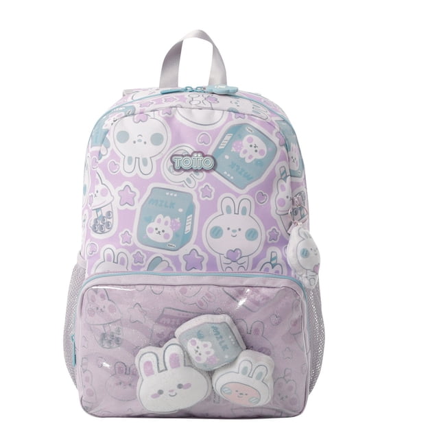Mochila Escolar Mediana para Niña con Bolsillo para Botella | 9 L KAWI M TOTTO