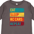 thumbnail image 4 of Inktastic RC Racing Eat Sleep RC Cars Repeat Boys or Girls Long Sleeve Toddler T-Shirt, 4 of 5