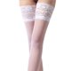 thumbnail image 2 of Conjunto de lencería Medias de encaje hasta el muslo sexy para mujer Lencería elástica femenina informal (Blanco) Ygjytge Blanco Única para Mujer, 2 of 5