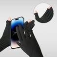 thumbnail image 5 of Women's Summer Sunscreen Gloves UPF UVB Protection Ice Silk Breathable Fabric Touchscreen Finger Tips Non-Slip Silicone Grip Driving Cycling Outdoor Activities One Size Fits Small-Medium, 5 of 5