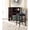 Dark Brown/Black, variant on Safavieh Southeast Asia Square High Back Barstool, Dark Brown