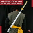 thumbnail image 5 of Armory Replicas Zenitsu Art of Thunder Foam Katana with Leather Back Sling – Yellow Cosplay Sword Combo Set, 5 of 6