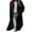 Black, variant on Womens Plaid Shacket Jacket Long Corduroy Shirt Casual Lapel Button Down Flannel Trench Coats
