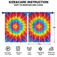 thumbnail image 2 of Blackout Kids Curtains,Colorful Rainbow Tie Dye Spiral Pattern Childrens Insulated Curtains Set Of 2,Bedroom Essentials,Toddler Room Decor 42"x54", 2 of 5