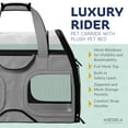 thumbnail image 4 of Katziela Luxury Rider Pet Carrier with Removable Wheels Telescopic Handle (Black and Gray) Pack 1, 4 of 8