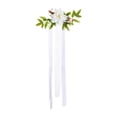 thumbnail image 1 of Arreglo floral con hojas artificiales decorativas para respaldo de silla de boda Blanco, 1 of 9