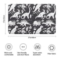 thumbnail image 3 of Black and White Dinosaur Pattern Bathroom Rugs Mat,Non Slip Microfiber Bathroom Rug,Rubber Backing,Soft Bathroom Mats for Bathroom Floor,Tub and Shower,17x27in(43x68cm), 3 of 5