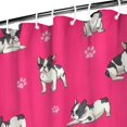 thumbnail image 3 of Boston Terrier on Red Background Shower Curtain 36"x72" ,Bathroom Decorative Shower Curtains Set with 12 Hooks,Modern Waterproof Washable Shower Curtain, 3 of 6