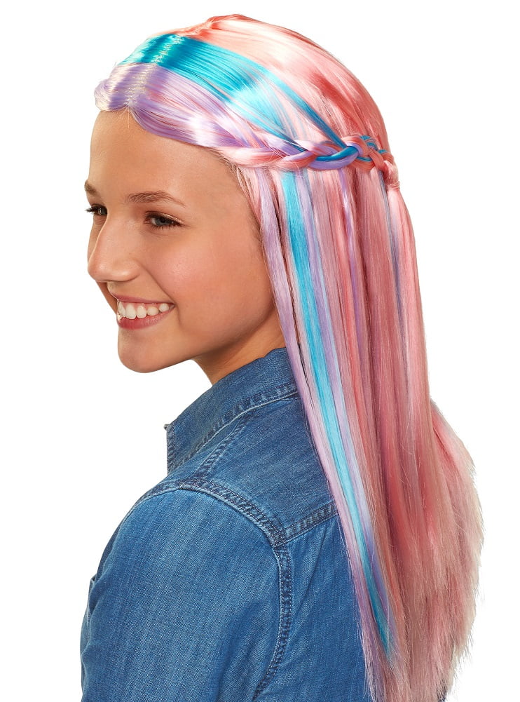 CGH Cute Girls Hairstyles Wig with Display Form - Caucasian with Straight Hair
