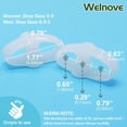 thumbnail image 2 of Corrector para juanetes Welnove, paquete de 12 separadores de dedos, color blanco, 2 of 7