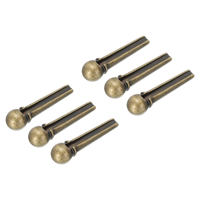 Pasadores de puente para guitarra Acústica Unique Bargains Tono Bronce Paquete de 6