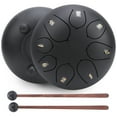 thumbnail image 2 of LAFGUR Instrument de Musique, Batterie, Tambour à Langue en Acier Rond Débutant Percussion Instrument de Musique 6 Pouces avec Sac de Rangement, 2 of 8
