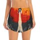 thumbnail image 2 of Balery Retro Space Rocket Launch Pantalones cortos deportivos para mujer con forro y dos bolsillos, elásticos, para entrenamiento, gimnasio, yoga-XX-Large, 2 of 7