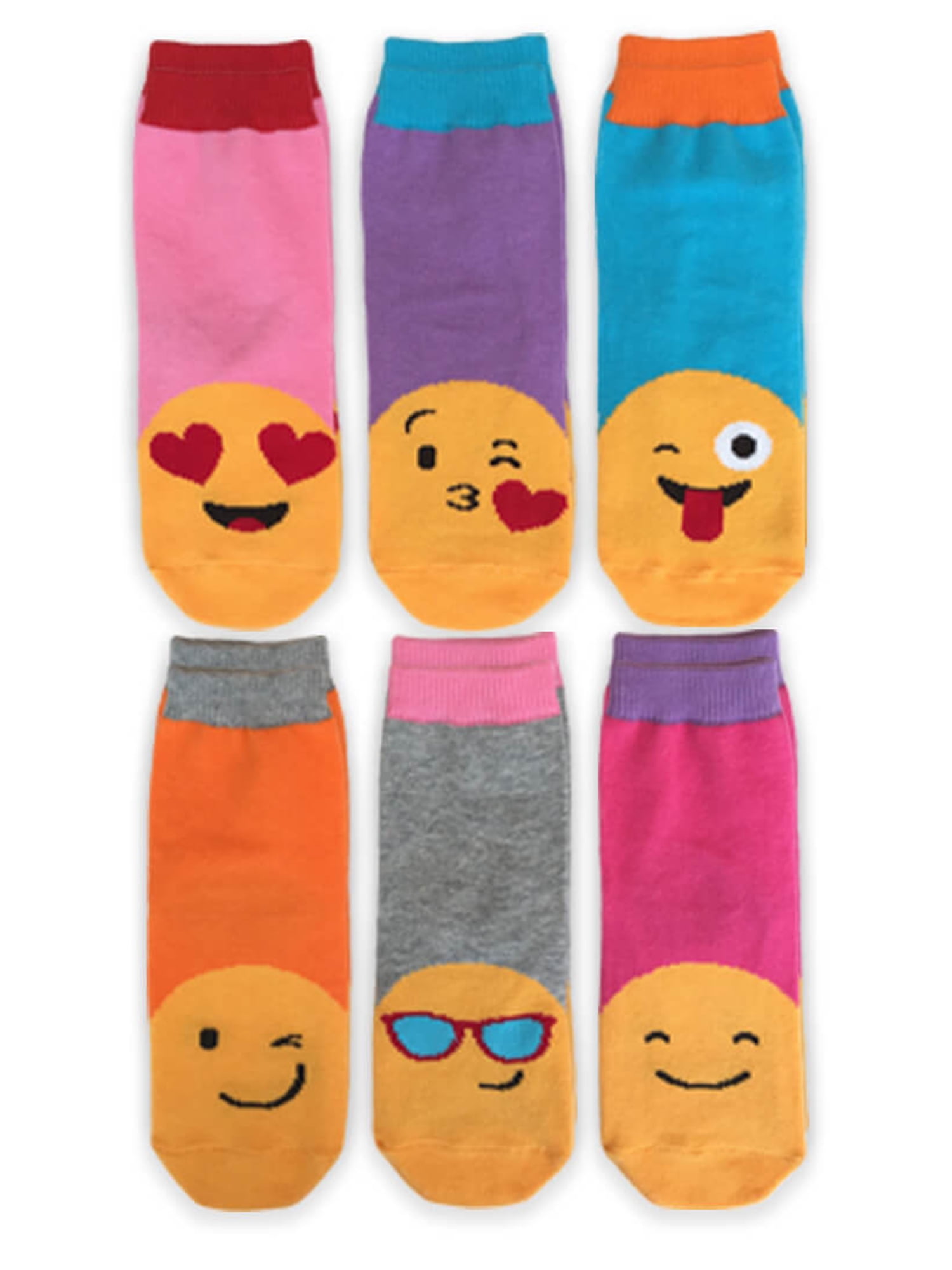 Jefferies Socks Girls Crew Socks 6Pack, Sizes XSM