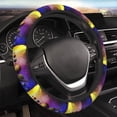 thumbnail image 4 of Kdxio Planets And Stars Print Elastic Stretch Steering Wheel Cover,Auto Steering Wheel Cover,15 Inch Anti-Slip,Warm in Winter and Cool in Summer,Fit Suvs,Vans Cars,Trucks, 4 of 5