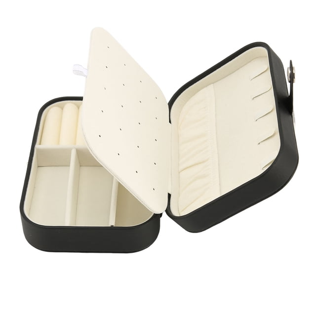 Estuche de viaje para joyas, caja de almacenamiento de joyas, caja de joyería de PU múltiple, caja de joyería de múltiples capas, caja de joyería de alta capacidad