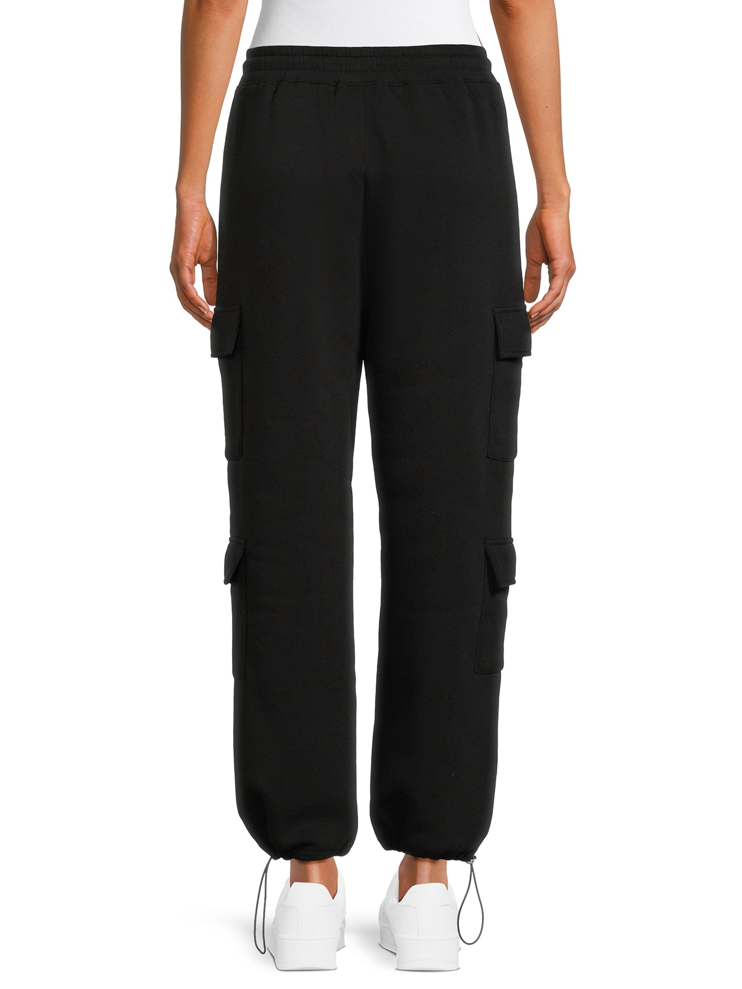 No Boundaries Women's Juniors Pull On Knit Cargo Joggers, Sizes XS-3XL