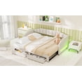 thumbnail image 6 of FFZ Twin XL to King Extendable Upholstered Daybed with Drawers, Beige, 6 of 13