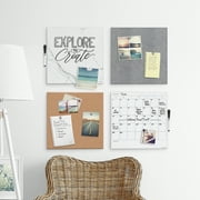 لوحة نشرة U Brands Square Frameless Cork ، 14 × 14 × 1 بوصة ، بني ، 463U