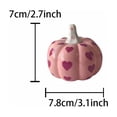 thumbnail image 3 of Fall Halloween Decoration for Home Indoor Outdoor Clearance Under $5.00!Heart Ceramic Pumpkin Decor Glossy Hand Fall Pumpkin Tabletop Ornaments Cute Romantic Tiered Tray Mantel Shelf Home Decor, 3 of 7