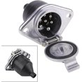 thumbnail image 2 of Universal 24v 7 Pin Wiring Connector 7 Pole Wiring Connector Adapter Plughigh Quality Trailer Seven Core Round Head Socket 7 Hole Power Socket Wholesa, 2 of 5