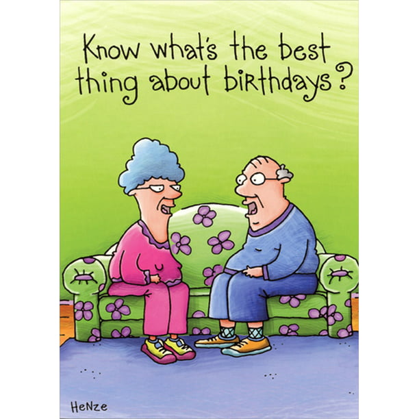 Oatmeal Studios Best Thing About Birthdays: 100th Funny Birthday Card ...