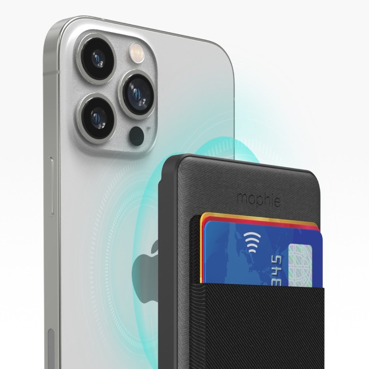 Open Box mophie snap+ Juice Pack Wallet 5K -Black - Magnetic Power Bank Compatible with MagSafe & Qi-Enabled Smartphones Works with Apple and Android phones (not compatible with iPhone 13 pro or 13 mini)