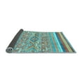 thumbnail image 2 of Ahgly Company Indoor Round Abstract Light Blue Modern Area Rugs, 3' Round, 2 of 4