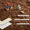 thumbnail image 6 of Pentantan 9ft x 12ft Shag Area Rugs, Fluffy Rug for Living Room Bedroom, Soft Plush Pile Indoor Carpet, Coffee, 6 of 7
