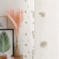 thumbnail image 4 of Cortinas transparentes MYSKY HOME con pompones, color beige, 160 x 160 cm, 2 paneles, 4 of 7