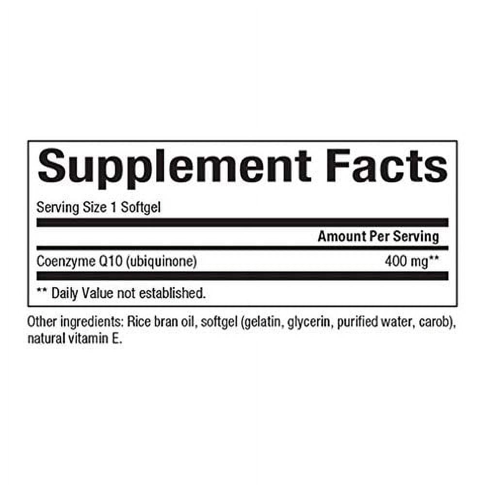 Natural Factors Coenzyme Q10 400mg -60 Softgels