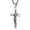 Silver, variant on Men's Stainless Steel Cross Crucifix Bible Prayer Pendant Necklace 22+2" Chain