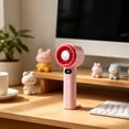 thumbnail image 5 of Handheld Fan Digital Display High-Rate 7.48 Inches, Usb Rechargeable Portable Powerful Wind for Outdoor Use, 5 of 8