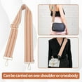 thumbnail image 3 of Wweixi Handbag Strap Sturdy And Durable Wide Shoulder Strap With Tight Weaving dark brown gold hardware, 3 of 6